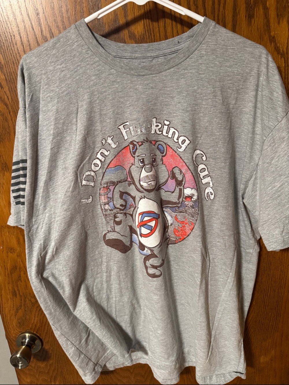Grunt Style Men's Light Gray Graphic Short Sleeve Tee - Multicolor Print